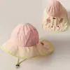 Sombreros para Niños, Protección Solar de Verano, Sombreros de Pescador para Niñas, Anti-UV, Ala Ancha, Sombreros Solares para Bebés, Sombreros tipo Chal para Niños