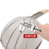Cuchara Coladora de Acero Inoxidable Multifuncional Mango de Madera Colador Fino Filtro para Freír Aceite Escumadera Grande Escumadera de Acero Inoxidable Colador de Malla No Magnético