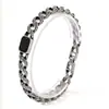 Joia Masculina de Negócios Estilo Europeu e Americano Padrão Arabesco Hip-Hop Transfronteiriço Safira Corrente Cubana Retrô Pulseira de Casal Personalizada