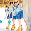 Camisas Infantis Estilo Hong Kong, Uniformes de Jardim de Infância, Trajes para Apresentações de Coro, Trajes de Torcida de Verão para Reuniões Esportivas de Alunos do Ensino Fundamental