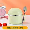 Tigela de Macarrão Instantâneo de Aço Inoxidável 304 com Tampa, Copo para Fast Food, Lancheira Dupla Camada Grande e Pequena Anti-Queimadura, Lancheira de Macarrão Instantâneo com Rosto de Gato