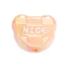 Cuentas de Oso Acrílicas de Colores con Goteo de Aceite Doble Cara Cuentas de Corazón Cadena para Teléfono Móvil con Cuentas Accesorios DIY para Tocados