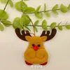 Acessórios de Presilha de Cabelo de Rena de Natal, Boneco de Neve e Papai Noel Desenho Animado Materiais Manuais DIY