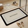 Alfombra de Piso para Inodoro de Baño Alfombra Suave Absorbente de Barro de Diatomeas Alfombra para Puerta de Baño Alfombra para Pies Antideslizante Alfombra para Inodoro