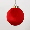 Novos Enfeites de Bola de Natal de Veludo Decorações de Cena de Atmosfera Natalina Enfeites de Bola Envoltos para Árvore de Natal