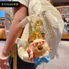 Baimao Original Cartonka Pibala Island Holiday Series Chaveiro de Pelúcia Pingente Fofo de Capivara para Mochila Feminina