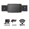 Câmera de Painel 4K com Lente Panorâmica, Conectividade WiFi, Visão Noturna Infravermelha, Sensor de Gravidade, Monitoramento de Estacionamento, Gravação em Loop