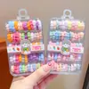 Gomas para el pelo tipo cable de teléfono para niños, aptas para bebés, alta elasticidad, gomas para el pelo de colores dopamina para cabello rizado de niñas