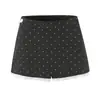 Shorts Saia de Renda com Estampa de Bolinhas Sexy e Fashion, Justo no Quadril, Verão, Cintura Alta, Emagrecedor, Hot Girl para Mulheres