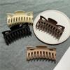 Outono e inverno Nova cor escura Grab Clip coreano ins Grande Creme de Café Vintage Placa de Cabelo Shark Clip Acessórios de Cabelo para Mulheres