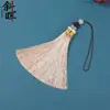 Pequeño Nudo Chino Colgante de Doble Borla Estilo Nacional Seda de Hielo Colgante de Doble Borla Colgante de Abanico Adorno para Colgar en el Coche Accesorios Fabricante Venta al por Mayor