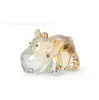 Luxo leve champanhe Cristal hipopótamo artesanato animal decoração de interiores Dia das Crianças presente criativo souvenir de ponto turístico