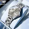 Relógio Mecânico Totalmente Automático da Marca Weibaolong, Relógio Simples Masculino e Feminino, Calendário Duplo, Certificado de Certificação de Diamante Genuíno, Certificação de Diamante Genuíno