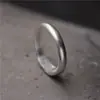 Artesanato de Chiang Mai Estilo Tailandês Prata Pura Feita à Mão Argola Lisa Artística Prata Pura Costas de Peixe para Homens e Mulheres Anel Polido Método Antigo Prata S925