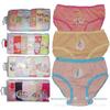 Kit com 6 Calcinhas de Algodão Triangulares Desenho Animado Fofo para Meninas Bebês, Calcinhas Respiráveis para Crianças, Fábrica Atacadista de Roupa Íntima