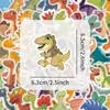 50 Pegatinas Originales de Dibujos Animados de Pequeños Dinosaurios Pegatinas Decorativas de Dibujos Animados Tyrannosaurus Rex para Caja de Regalo Pegatinas Educativas de Graffiti para Niños