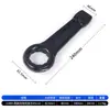 Llave de impacto negra de alta resistencia con mango recto, llave Torx de cabeza única, 65 engrosada, 36 acciones de martillo, 38 impactos, 90 tamaño grande, 95