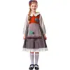 Disfraz de Halloween Día del Niño Niña Vendiendo Cerillas Disfraz de Actuación Estilo Pastoral de Mansión Europea Vestido de Sirvienta