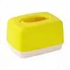 Caixa de Tecido de Plástico PP Simples e Criativa, Caixa de Armazenamento para Sala de Estar em Casa, Caixa de Tecido Retangular com Alto Valor Estético, Estilo Ins