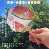 Abanico de Sandía, Abanico Creativo con Temática de Frutas, Accesorio Artístico, Accesorio de Viaje Estilo Chino, Portátil para Fotos, Superficie de Abanico Fresca y Dulce de Verano
