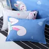 Funda de almohada simple estampada 48*74 cubierta para inserto de almohada, funda de almohada engrosada para adultos, universal para dormitorios y hoteles