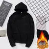 Nova blusa de moletom com capuz forrada de fleece para outono e inverno, solta e versátil, jaqueta esportiva casual com zíper e gola alta espessa