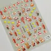 Pegatinas Festivas de Danza del León para Uñas de Año Nuevo 5D en Relieve Tridimensional Estilo Chino Cabeza de León Pegatinas para Arte de Uñas DIY Accesorios Modelo Ca
