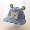 Gorro de Bebé para Primavera y Otoño, Gorro de Pescador de Pana para Niños, Gorro de Sol de Dibujos Animados para Niña, Gorro Cortavientos para Niño, Lindo de Invierno