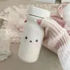Garrafa térmica isolada de alta qualidade, fofa e mini, feita de aço inoxidável 316, portátil e compacta, perfeita para estudantes e meninas, com um design minimalista e moderno