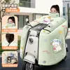 Capa de scooter elétrica à prova de vento, espessa, de flanela, forrada com fleece, à prova d'água, de cobertura total, à prova de chuva para bicicletas elétricas