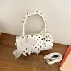 2026 Verano Nuevo Bolso de Mano Pequeño Estilo Coreano Bolso Almohada Relajado Lunares Nicho Bolso de Hombro Cruzado de Moda