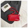 Bolso Femenino Versátil de Hombro Único Cuero Patentado Lunares Bolso Boston 2025 Nuevo Estilo Ballet Bolso Cruzado para Dama