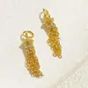 Accesorios de Cobre 14K de Alta Retención de Color Incrustados con Circonita Borla Borlas de Cuentas para Levantar Buena Pera Cacahuete Colgante Joyería Hecha a Mano