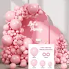 Cadena de Globos de Látex Color Sólido Mate Metálico Transfronteriza Set de Cadena de Globos Guirnalda Colorida Decoración para Fiesta de Cumpleaños Boda