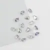 Transfronteiriça nova Mini Micro zircônia gota d'água banhada a prata zircônia de fundo decoração de manicure para celular brilho transparente zircônia gota d'água