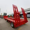 Nuevo semirremolque bajo plano semirremolque elevable de 5 ejes carga de 60 toneladas estructura de acero vehículo de transporte de maquinaria de construcción