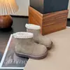 Zapatos de Algodón de Caña Alta para Niños Estilo Coreano 2025 Invierno Nuevos para Niñas con Terciopelo y Lana de Cordero Cálidos Botas de Nieve Zapatos Birkenstock para Niños