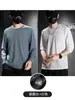 Camiseta de Manga Larga de Seda de Hielo para Hombre en Verano, Malla Holgada, Transpirable, de Secado Rápido, Protección Solar, Top Climatizado, Capa Base para Exteriores, Estilo Delgado