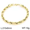 Pulseira Cuban Hemp Flower de Aço Inoxidável Simples e de Alta Qualidade para Homens e Mulheres, Versátil Estilo Ins Pulseira de Aço Titânio Dourado 18K