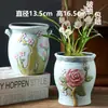 Vaso de flor suculenta cerâmica vaso de árvore velha diâmetro grande liquidação combinação especial cerâmica grossa retangular com prato criativo