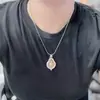 Collar Colgante Buda Tailandia Dragón Po Tortuga para Mujer Zirconia Moda Colgante Versátil Joyería de Lujo Ligero de Alta Gama