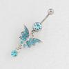 Piercing para Ombligo Mariposa Uña para Ombligo Perforación Corporal Acero Inoxidable Médico Barra Curva Aliexpress Ebay Dunhuang Venta al por Mayor