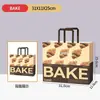 Bolsas de Tote para Hornear, Bolsas de Papel Kraft, Bolsas para Llevar Postres y Pan de Pastelería, Bolsas de Empaque Comercial con Impresión de Logo
