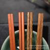 Palillos para lavavajillas pintura especial sin cera madera ala de pollo madera natural para el hogar vajilla de madera maciza 10 pares