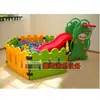 Combinación de tobogán de oso y piscina de pelotas. Parque infantil. Piscina de bolas oceánicas. Tobogán para niños