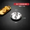 Prato para temperos de aço inoxidável estilo coreano, prato para condimentos com grade, prato de frutas infantil, prato de sobremesa para jardim de infância, prato criativo dourado para molho
