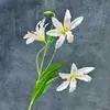 Lírios artificiais para decoração de casa e hotel, flores de seda para arranjos de casamento, arranjos florais, decoração floral artificial para exportação atacado