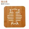 Casa Mat Isolante Térmico de Desenho Animado de Madeira Mat de Mesa de Jantar Mat Antiderrapante para Panela Almofada Criativa Fofa Mat de Chá Mat de Tigela Porta-copos
