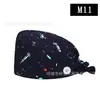 Gorro Quirúrgico Estampado de Algodón Europeo y Americano, Gorro Baotou para Cabello Largo, Gorro de Enfermera, Gorro de Doctor, Gorro de Postparto, Gorro Antipolvo Dental