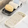 Jabonera con Forma de Ola Bandeja de Drenaje Jabonera para Encimera Caja de Jabón para Baño Estante de Almacenamiento de Jabón Estante de Cocina para Almacenamiento de Jabón